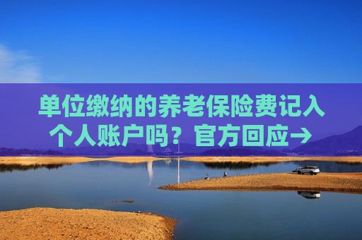 单位缴纳的养老保险费记入个人账户吗？官方回应→