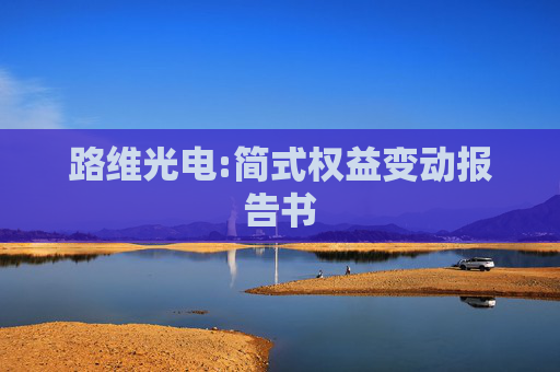 路维光电:简式权益变动报告书