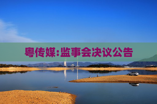 粤传媒:监事会决议公告