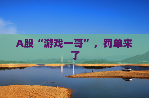 A股“游戏一哥”，罚单来了