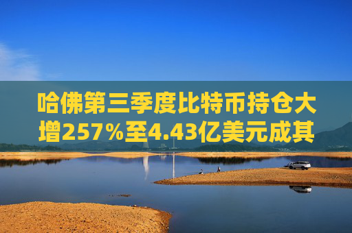 哈佛第三季度比特币持仓大增257%至4.43亿美元成其最大公开头寸