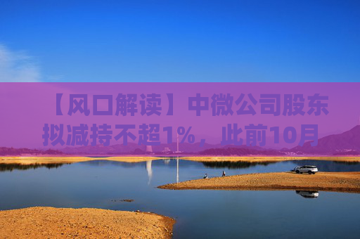 【风口解读】中微公司股东拟减持不超1%,此前10月亦披露减持公告 第1张 【风口解读】中微公司股东拟减持不超1%,此前10月亦披露减持公告 第1张
