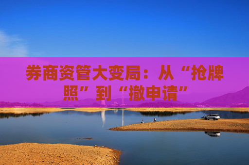 券商资管大变局:从“抢牌照”到“撤申请” 第1张 券商资管大变局:从“抢牌照”到“撤申请” 第1张