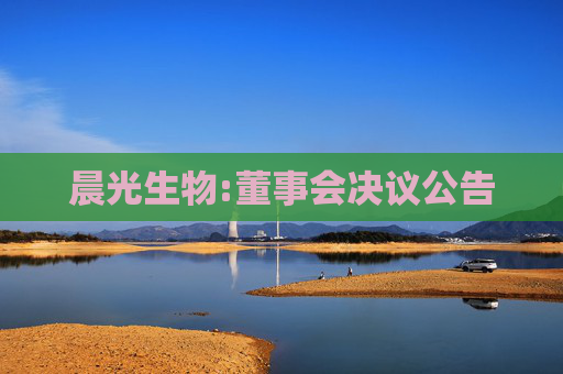 晨光生物:董事会决议公告