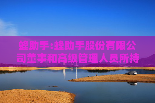 蜂助手:蜂助手股份有限公司董事和高级管理人员所持公司股份及其变动管理制度