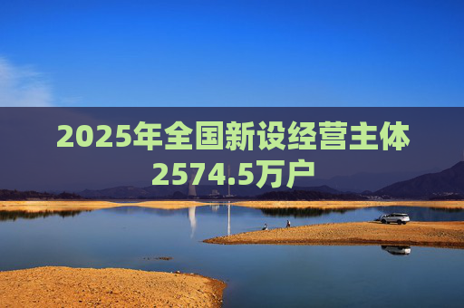 2025年全国新设经营主体2574.5万户