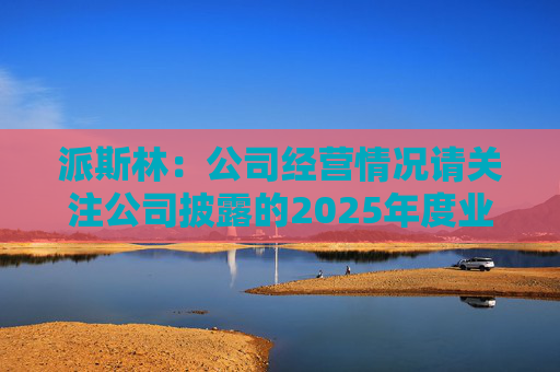 派斯林：公司经营情况请关注公司披露的2025年度业绩预告及相关定期报告