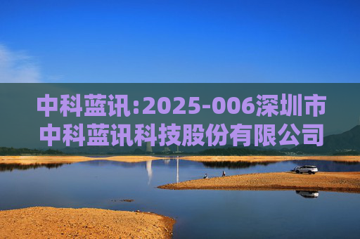 中科蓝讯:2025-006深圳市中科蓝讯科技股份有限公司投资者关系活动记录表