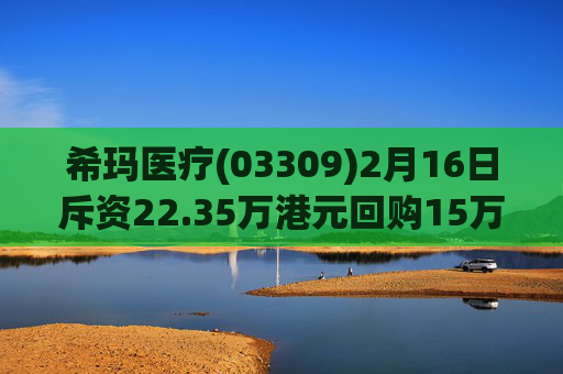 希玛医疗(03309)2月16日斥资22.35万港元回购15万股