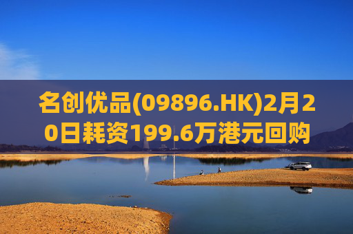 名创优品(09896.HK)2月20日耗资199.6万港元回购5.26万股