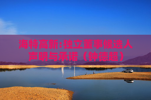 海特高新:独立董事候选人声明与承诺（钟德超）