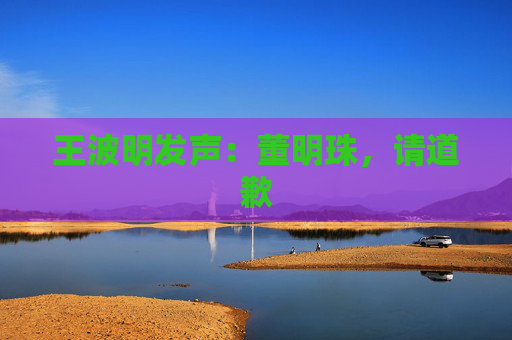 王波明发声：董明珠，请道歉