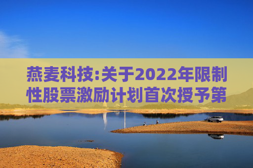 燕麦科技:关于2022年限制性股票激励计划首次授予第二个归属期归属结果暨股份上市的公告