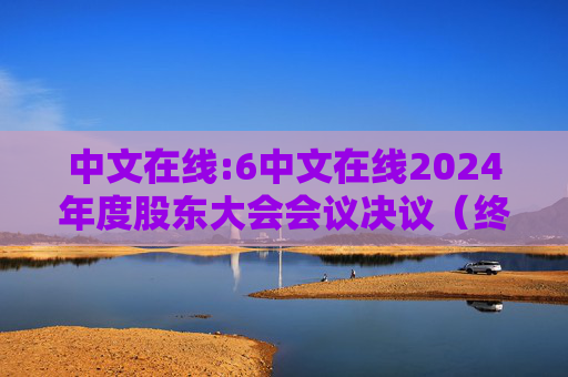 中文在线:6中文在线2024年度股东大会会议决议（终版）
