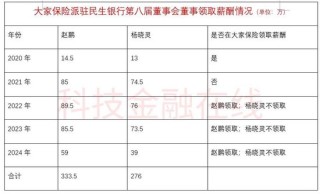 大家保险派驻民生银行董事领取“双份薪酬”