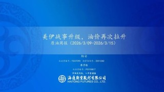 原油周报：美伊战事升级，油价再次拉升