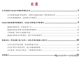 【中银化工】公司深度-莱特光电（688150.SH）：国内OLED终端材料领先企业