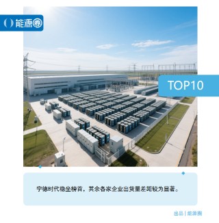 榜首依旧是宁德时代！2024年储能业务出货量TOP10盘点