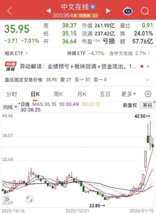 中文在线涨势“刹车”，上市以来累亏约30亿