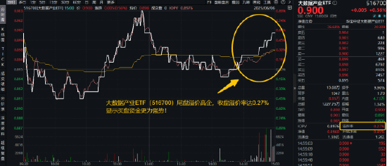 猛踩油门!资金加足马力?信创ETF基金(562030)成交额再超2亿元!大数据产业ETF(516700)尾盘溢价高企 第2张 猛踩油门!资金加足马力?信创ETF基金(562030)成交额再超2亿元!大数据产业ETF(516700)尾盘溢价高企 第2张