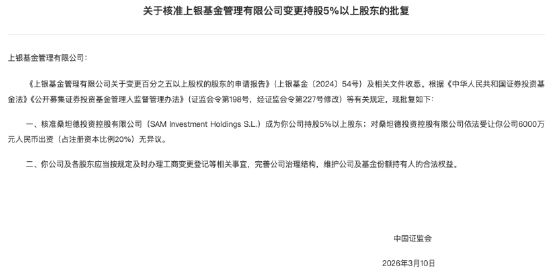 上银基金20%股权花落西班牙桑坦德：管理规模三年增长98%，3.39亿元挂牌价悬念待解  第2张
